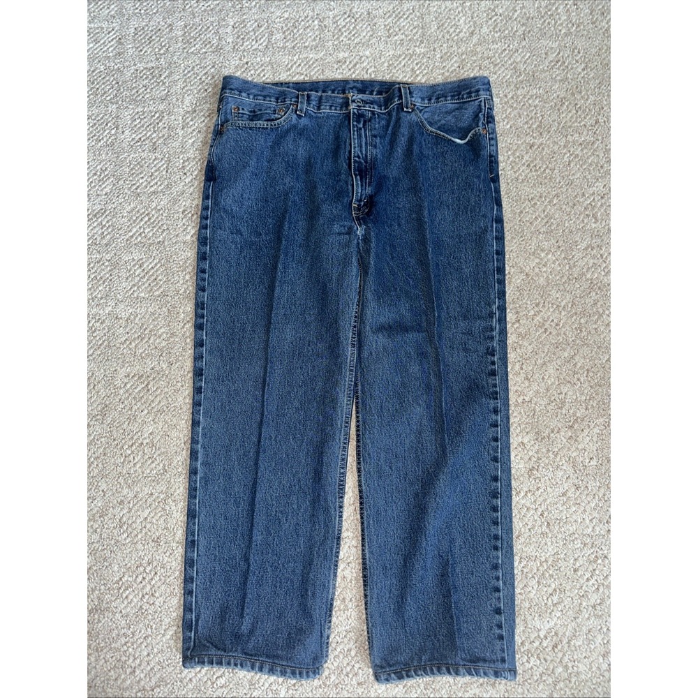 Levi's 550 Relaxed Fit Jeans Men's 42x30 Medium Wash Denim Tapered Leg EUC